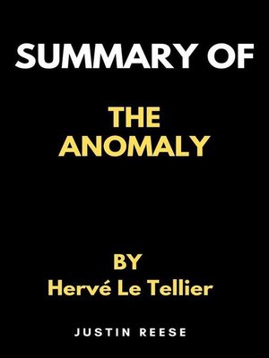 cover image of Summary of the Anomaly by Hervé Le Tellier
